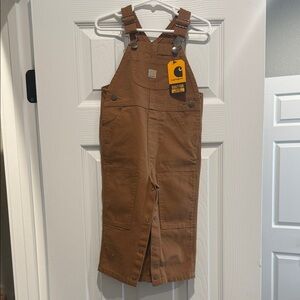 Carhartt Tan Bib Overalls